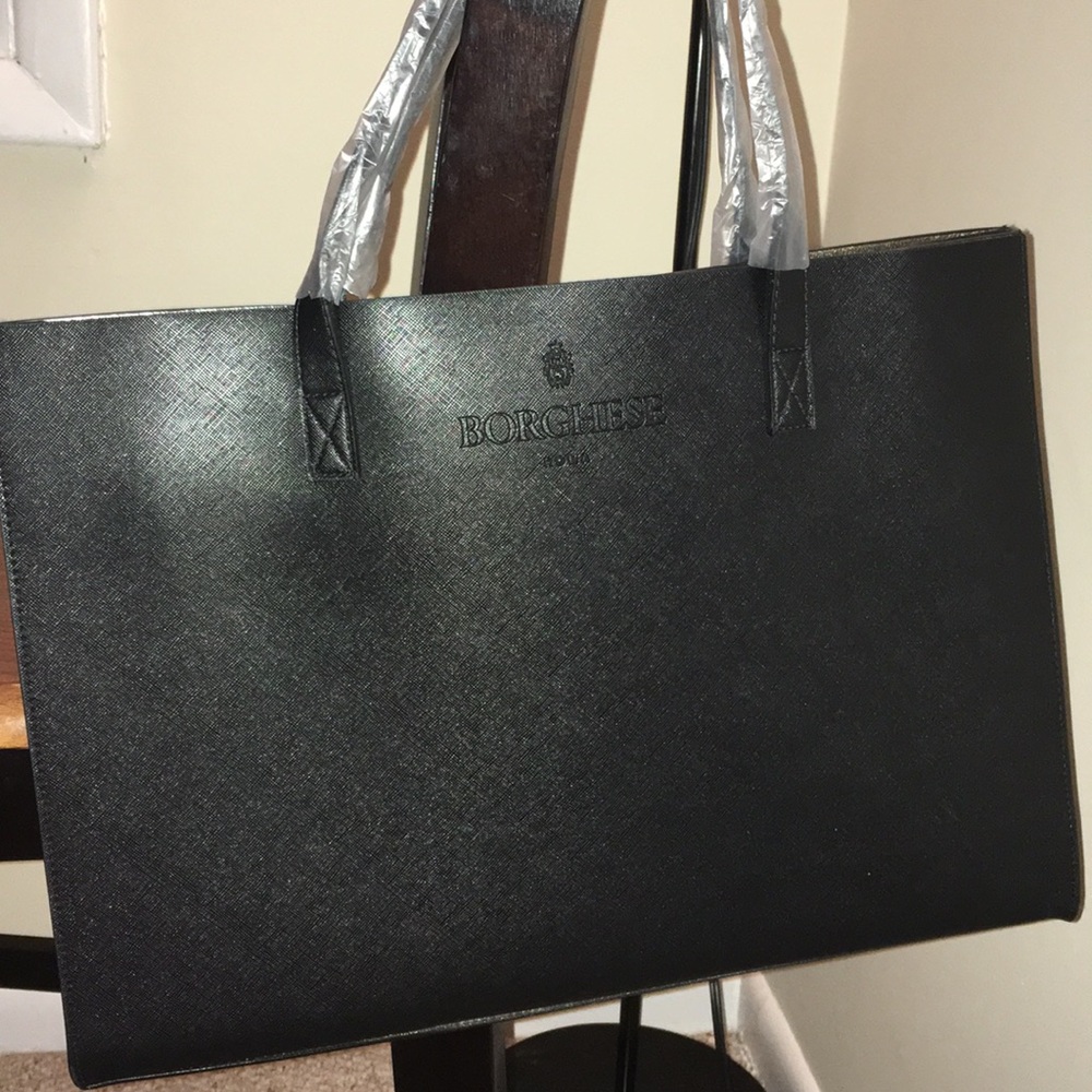 Sold *New Borghese Black & Gold Travel Tote